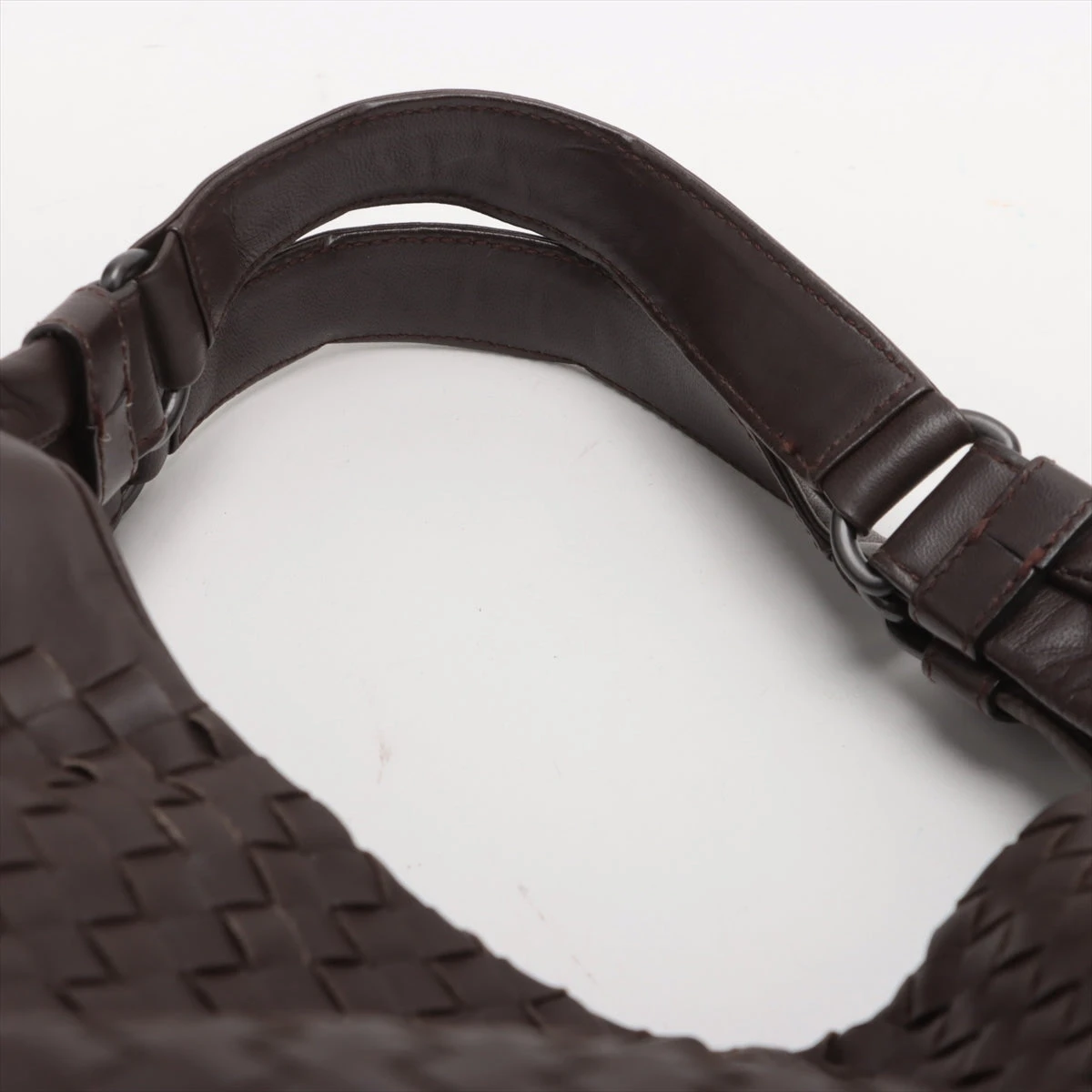 ボッテガヴェネタ カンパーナ 黒 イントレチャート ショルダーバッグ  