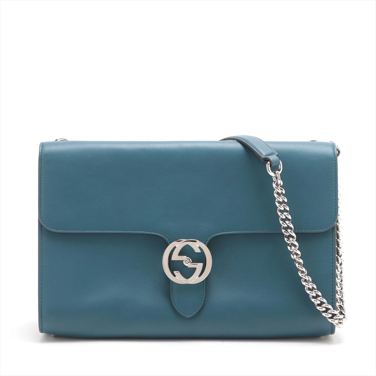 高級　グッチ　GG PVC レザー　インターロッキング　ハンドバッグ　アクセコ 高級グッチGG PVC レザーインターロッキングハンドバッグアクセコ