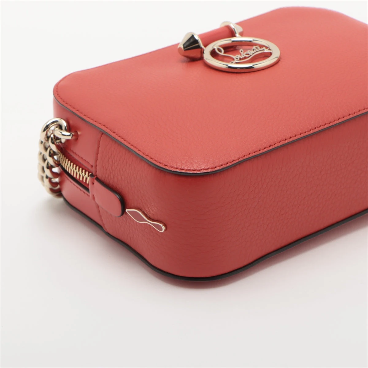 クリスチャンルブタン ルビルゥ レザー チェーンショルダーバッグ