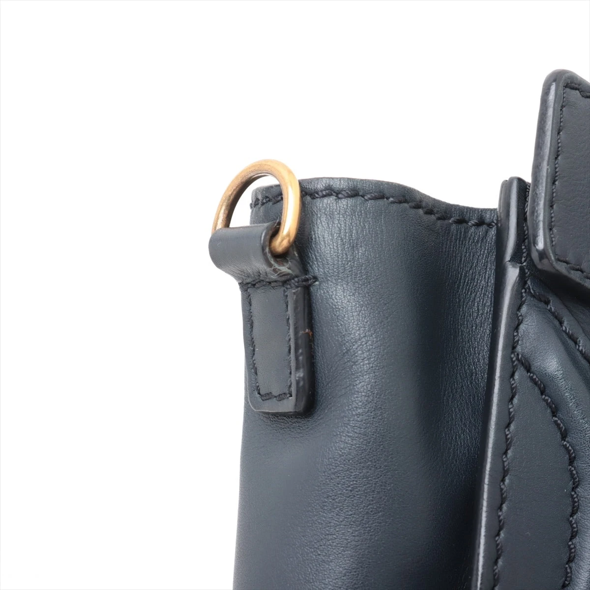 セリーヌ レザーナノショッパー ノワール 2way ハンドバッグ ブラック CELINE(セリーヌ) ラゲージ ナノショッパー ハンドバッグ 2WAY