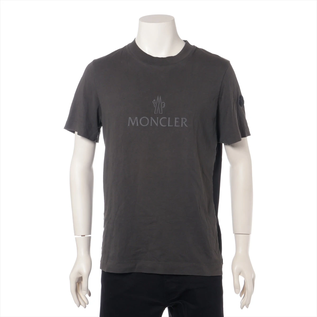 モンクレール 22年 コットン Tシャツ XS メンズ カーキ I10918C00009 