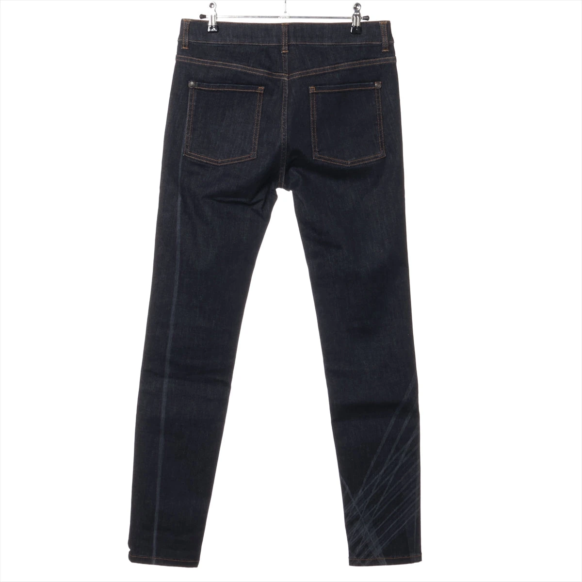 シャネル ココボタン コットン×ポリウレタン デニムパンツ 38