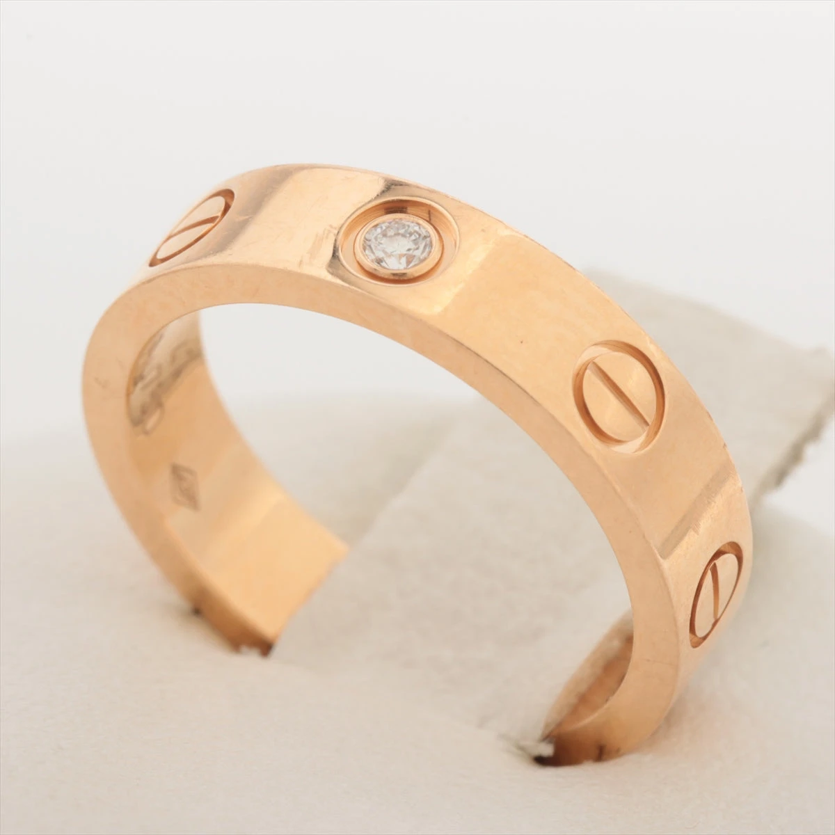 カルティエ ミニラブ 1P ダイヤ リング 750(PG) 4.1g 47 A3241311  