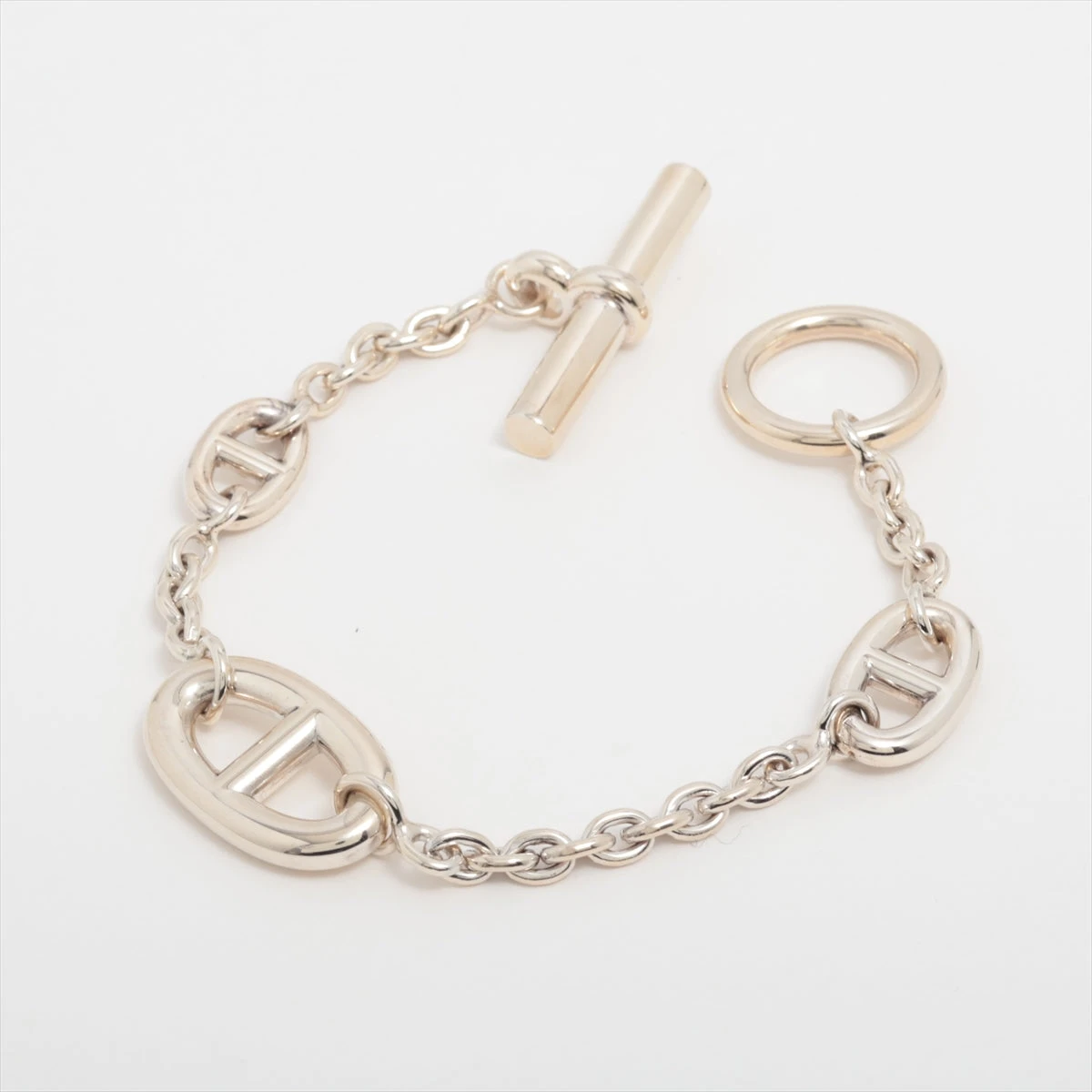 エルメス シェーヌダンクル ファランドール ブレスレット ST 925 25.7g  