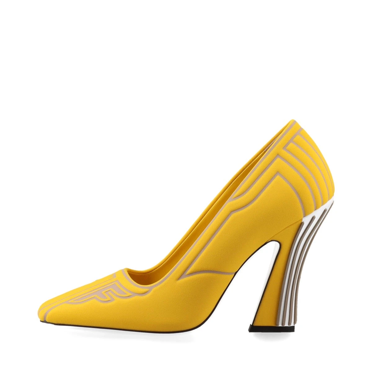 FENDI イエローパンプス 2019 ファッション FENDI イエローパンプス