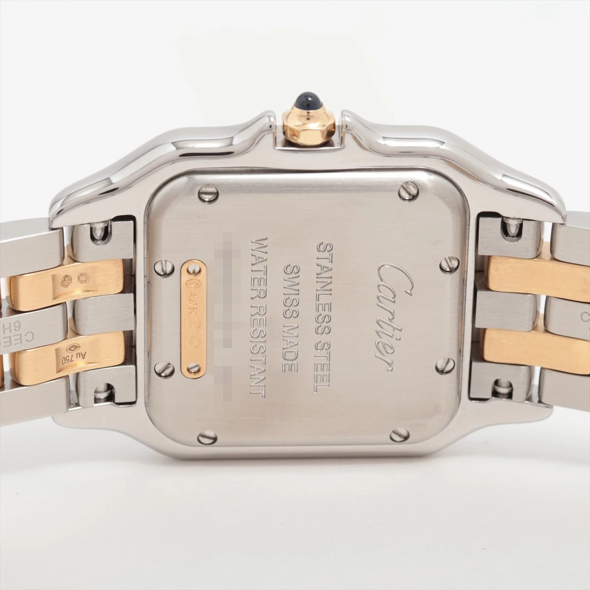 カルティエ パンテールMM W2PN0007 SS×YG QZ シルバー文字盤