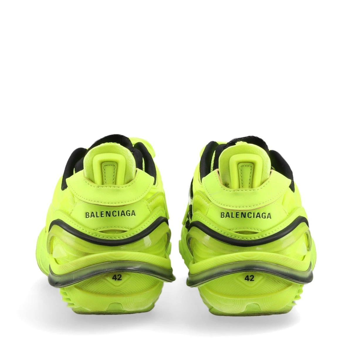 BALENCIAGA ロゴ入りフェイクレザーメッシュスニーカー バレンシアガ フェイクレザー×メッシュ スニーカー 42 メンズ