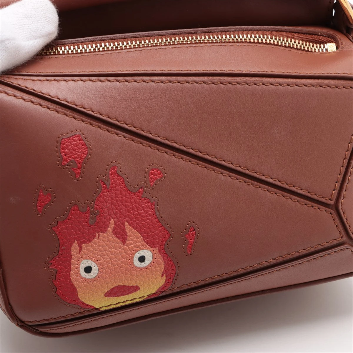 ロエベ×スタジオジブリ ミニパズルバッグ レザー 2WAYハンドバッグ