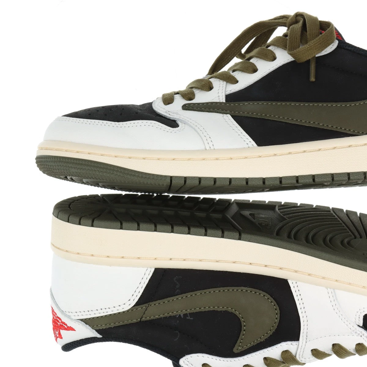 ナイキ×トラヴィススコット AIR JORDAN 1 LOW OG SP レザー×スエード