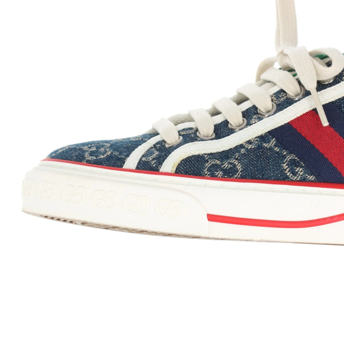 GUCCI デニムスニーカー テニス1977 ⭐︎美品⭐︎ グッチ TENNIS 1977 デニム スニーカー 36 レディース ネイビー