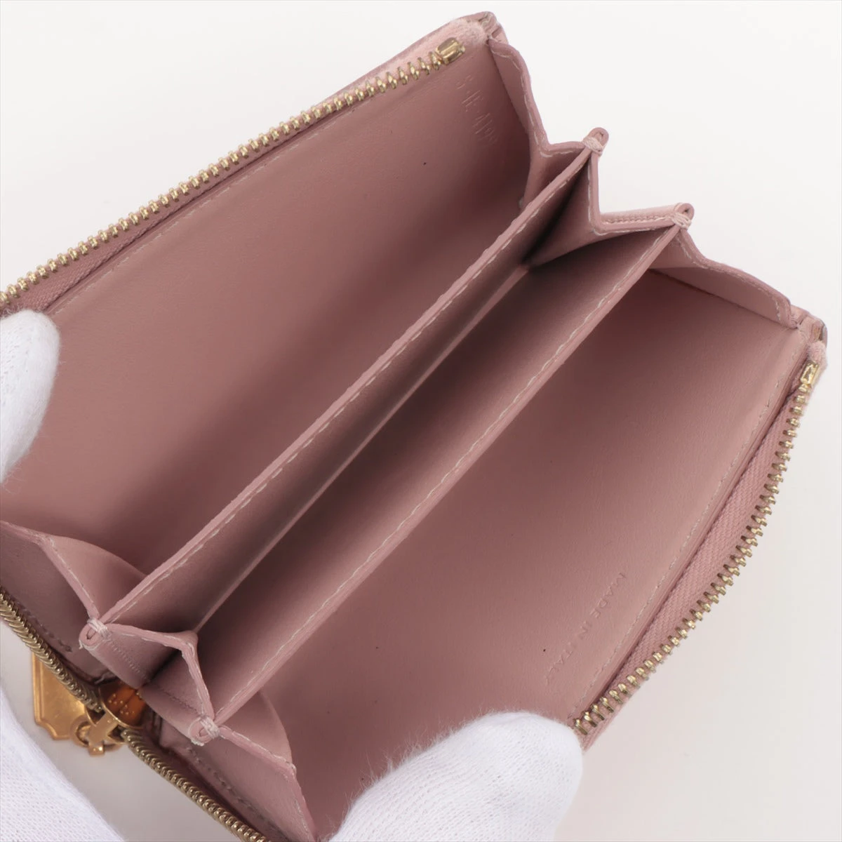 ノーブランド no brand【本革】シュリンクレザーラウンド