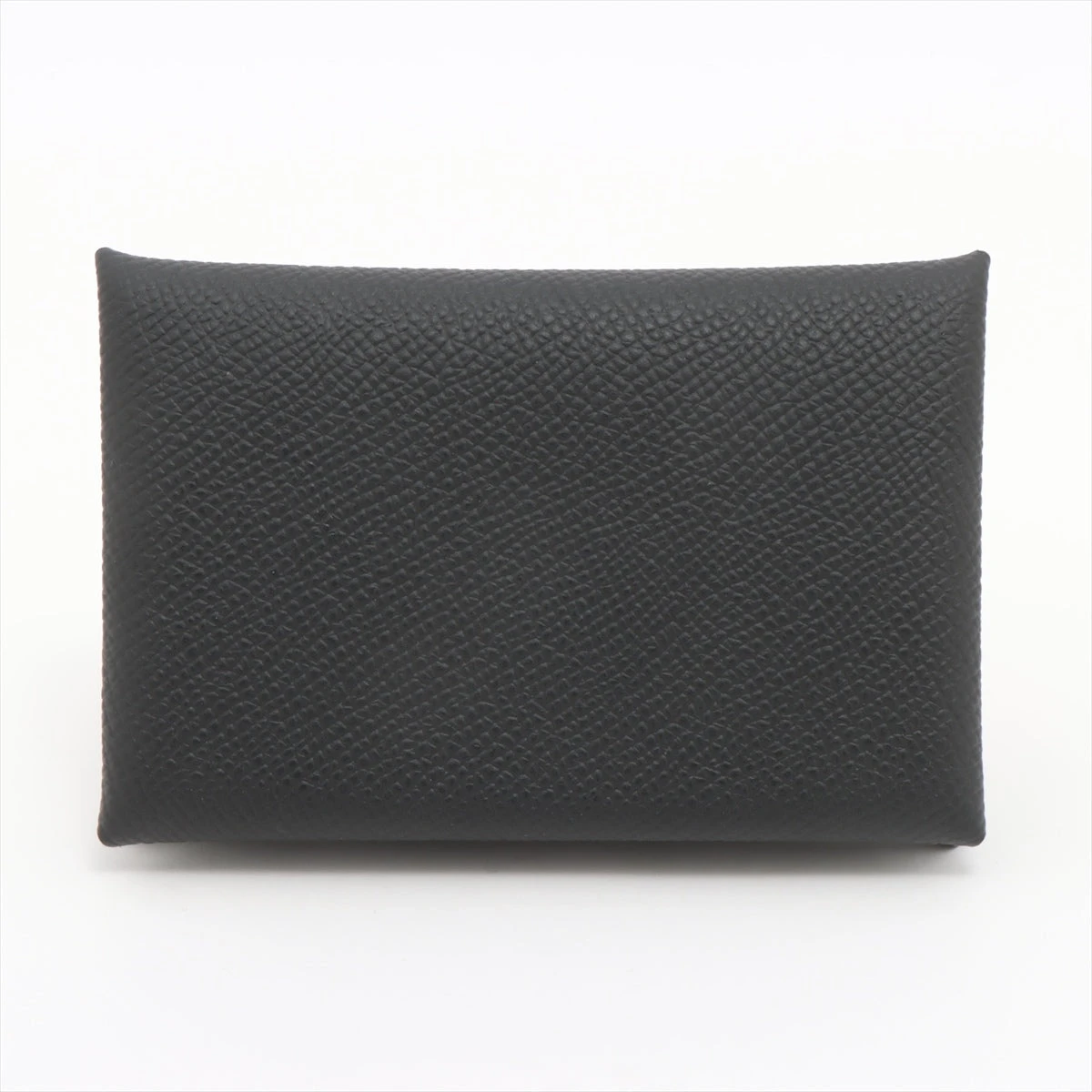 エルメス カルヴィ ヴォーエプソン カードケース ブラック シルバー