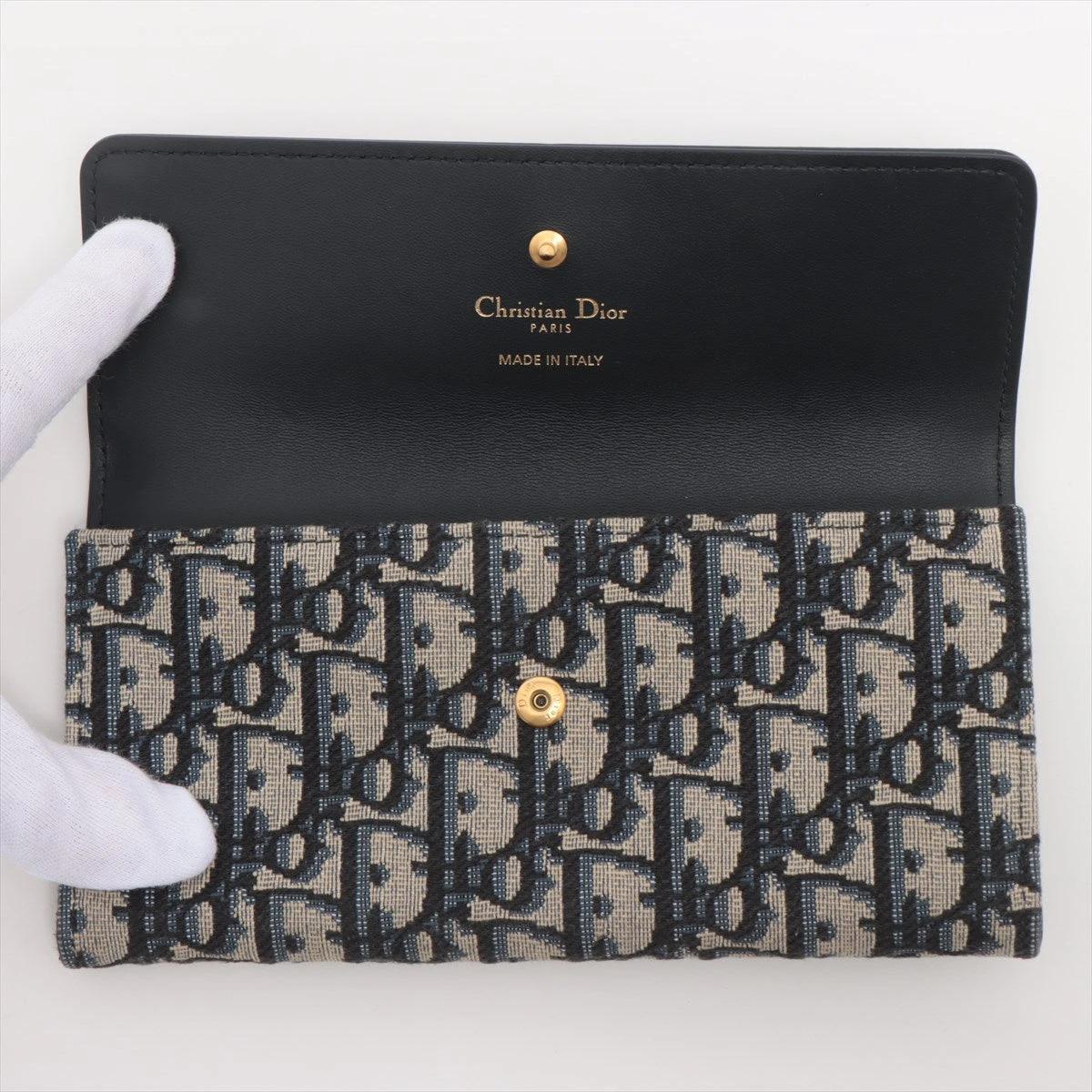 ディオール 30 MONTAIGNE 30モンテーニュ キャンバス×レザー 財布