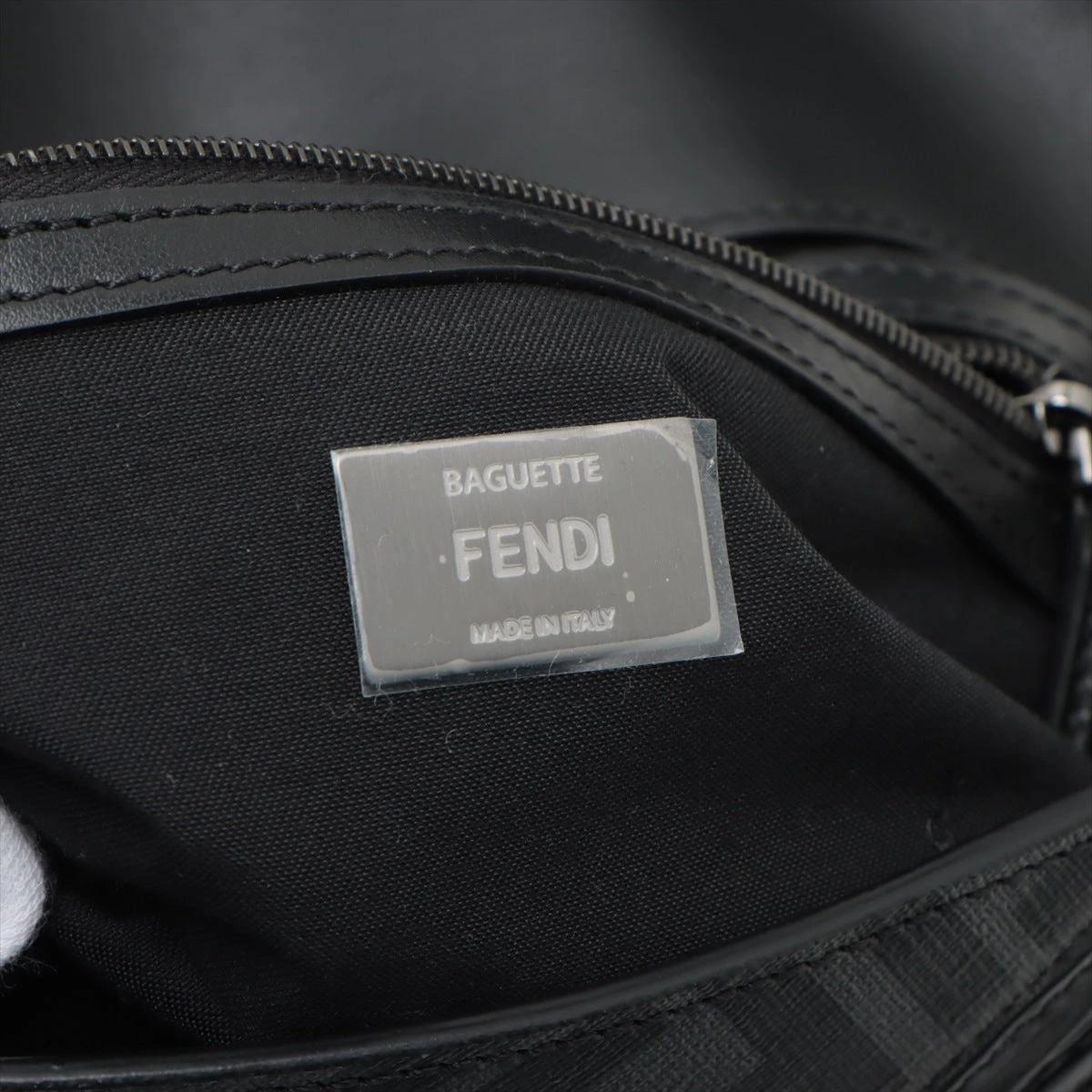 フェンディ ズッカ マンマバケット クロコ×レザー 2WAY