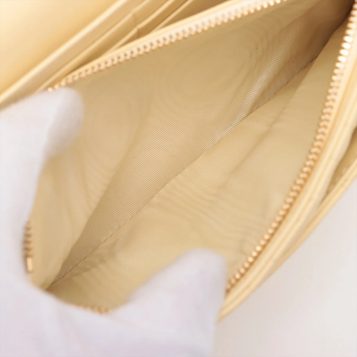 クリスチャンディオール カナージュ レザー チェーンウォレット