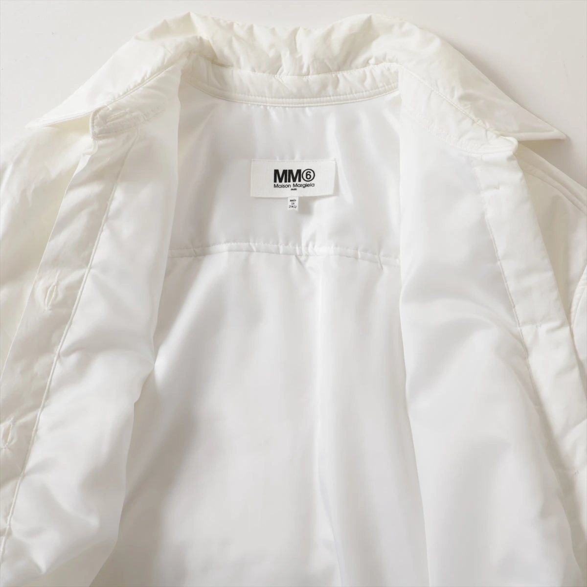 MM6 19AW コットン ジャケット 38 レディース ホワイト S62DL0009 6 