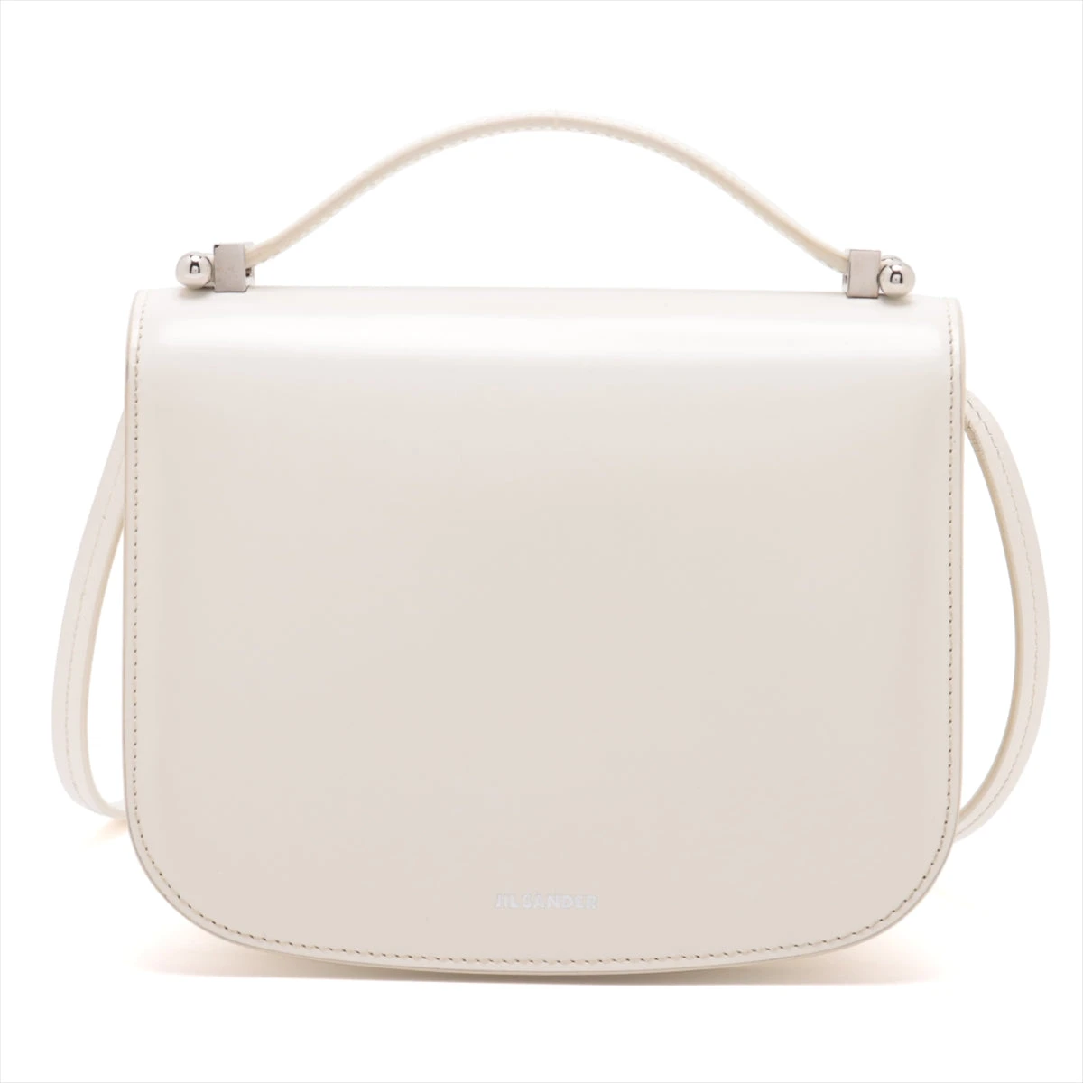 ジルサンダー タオ レザー ショルダーバッグ ホワイト RU019632｜中古  