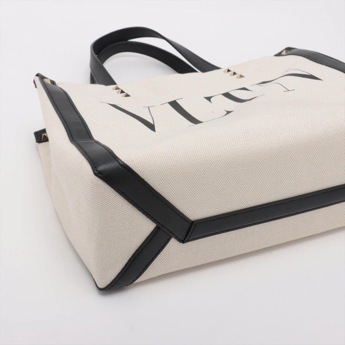 ヴァレンティノガラヴァーニ VLTN キャンバス×レザー 2WAYハンドバッグ