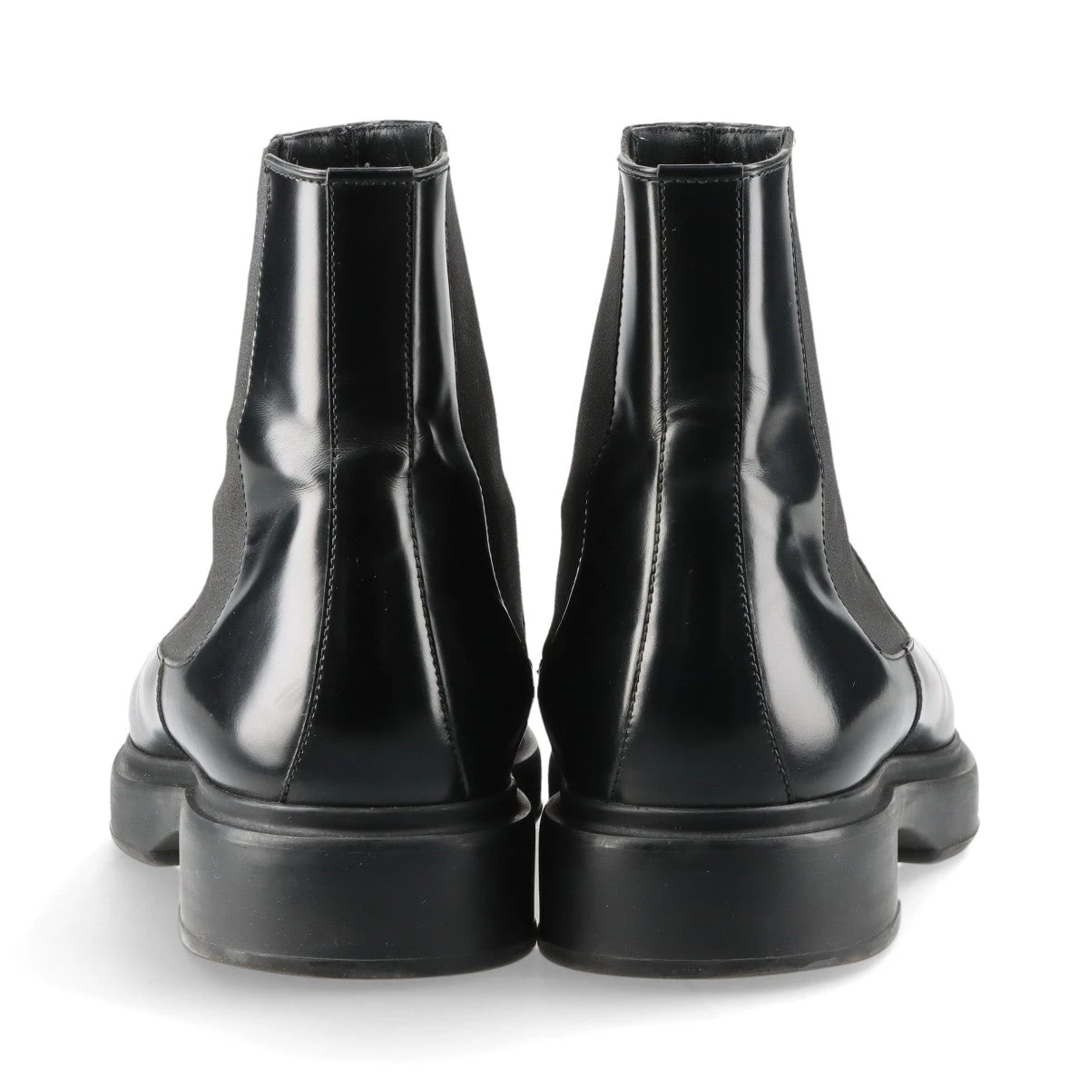 エルメス レザー サイドゴアブーツ 43 メンズ ブラック フュージョン