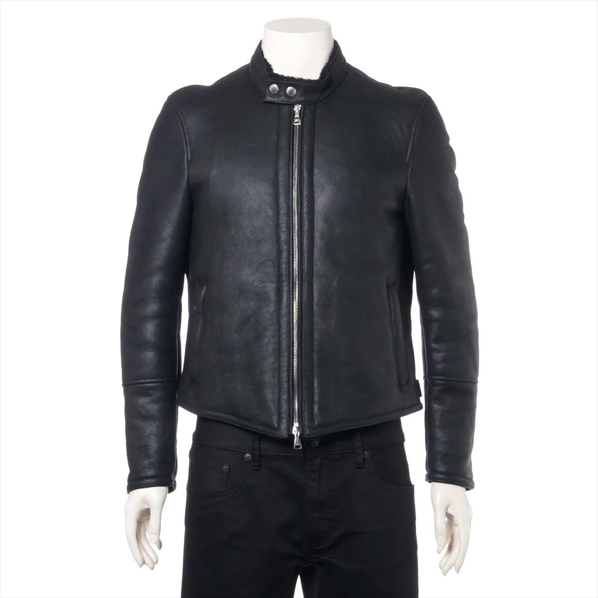 エンメティ　46 M ムートン　ブラック　黒 エンメティ ムートン ムートンジャケット 46 メンズ ブラック A3237557