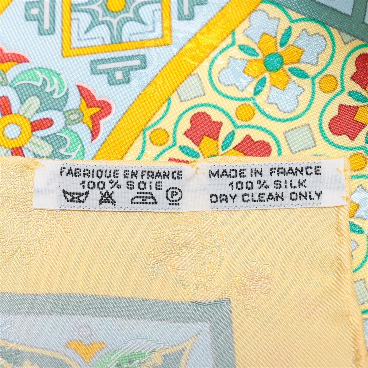 【HERMES】 エルメス カレ90 スカーフ ビザンチンの空 シルク イエロー 楽天市場】HERMES エルメス スカーフ カレ90 CIELS BYZANTINS