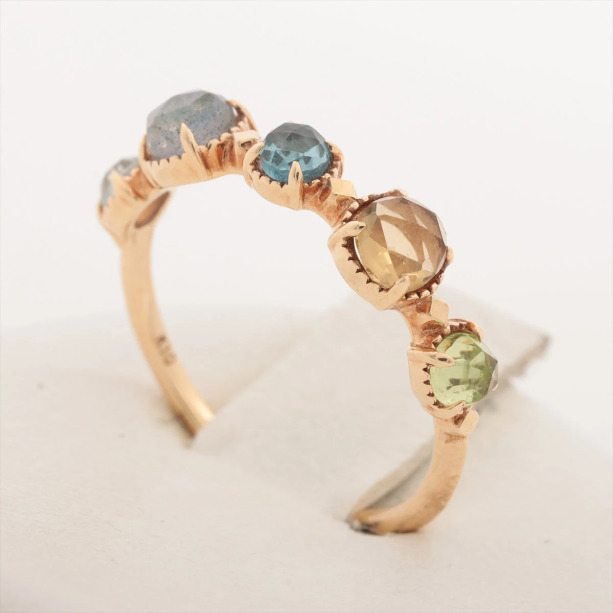 アガット マルチカラー リング K10(YG) 1.4g A3235520｜中古ブランド品  