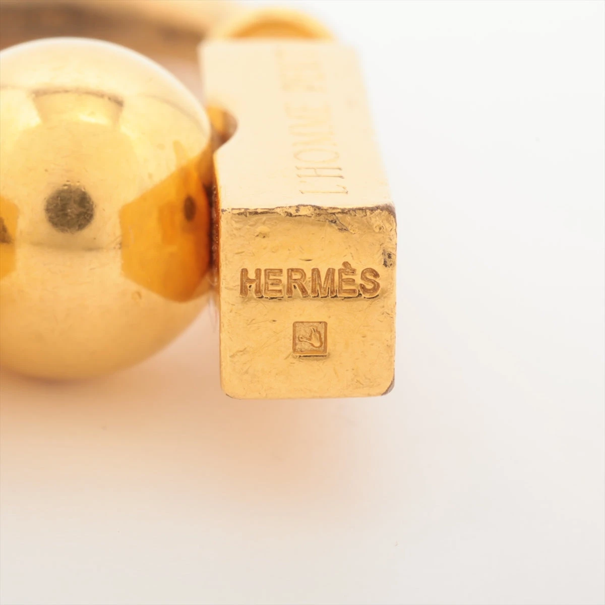 HERMES エルメス カデナ 2001限定品 地球儀 ゴールド ★鑑定済正規品 エルメス カデナ チャーム 未知なる地球の美を求めて ゴールド