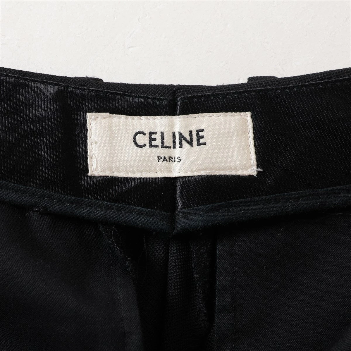 セリーヌ ウール パンツ 44 レディース ブラック 21ZZ0120D