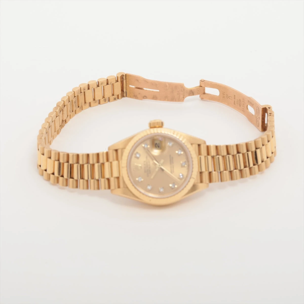 ロレックス デイトジャスト 69178G YG AT シャンパン文字盤 カレンダー