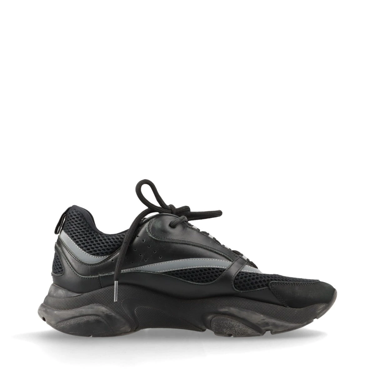 【メッシュ素材で軽やかに☆】DIOR スニーカー ディオール B22 メッシュ×レザー スニーカー 42 メンズ ブラック
