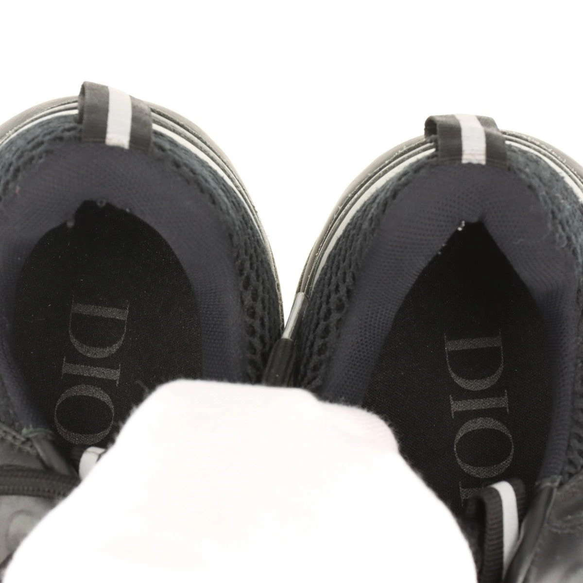 Dior ブラック スニーカー メッシュ 極美品✨】ディオール スニーカー 靴 メンズ レザー 現行ロゴ