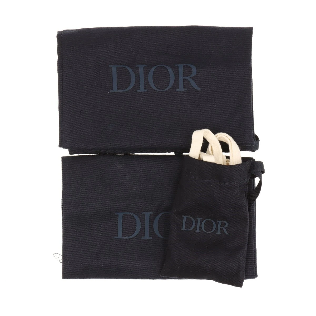 ディオール レザー×スエード スニーカー 43 メンズ ネイビー×ホワイト