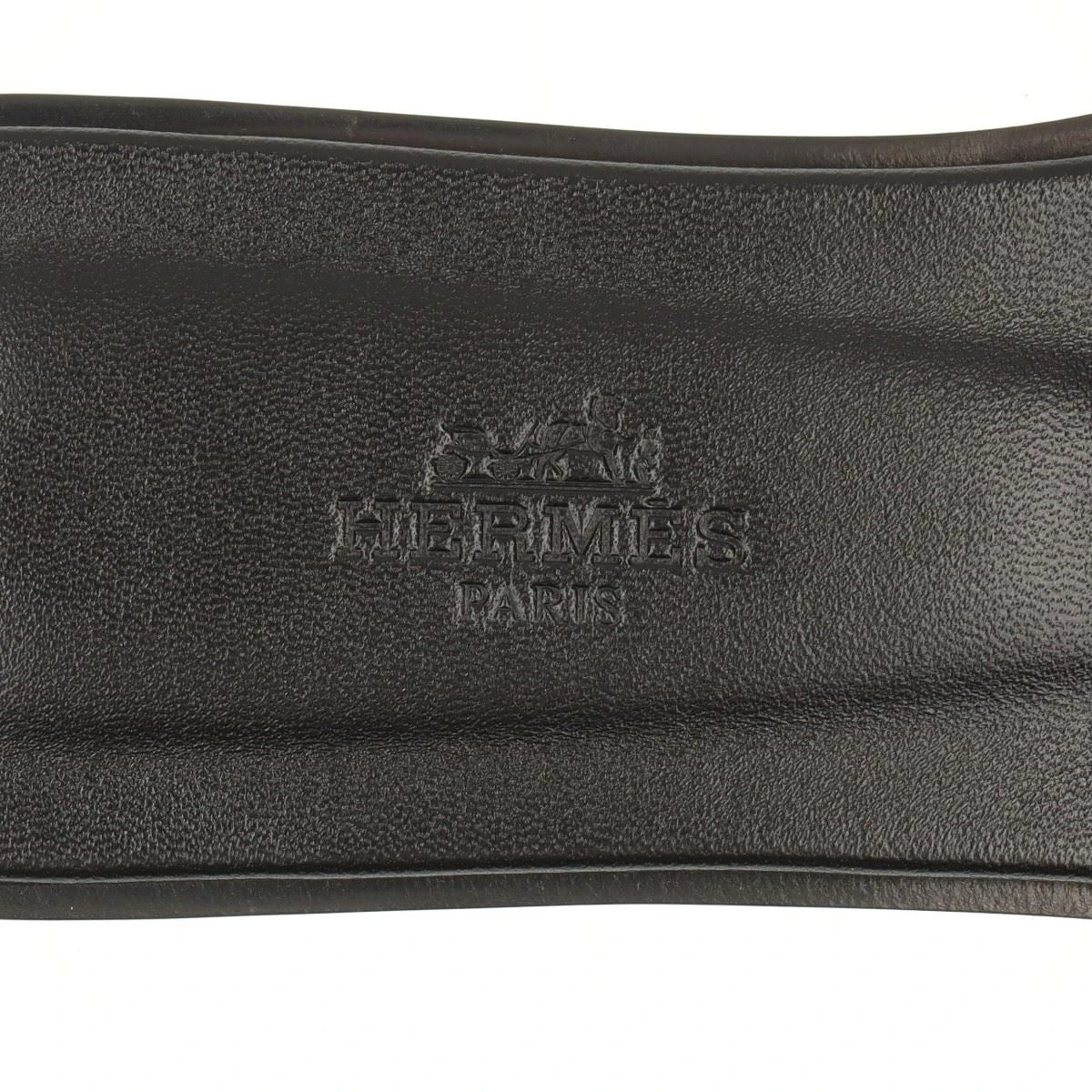 エルメス オラン レザー×スエード サンダル 36.5 レディース ブラック