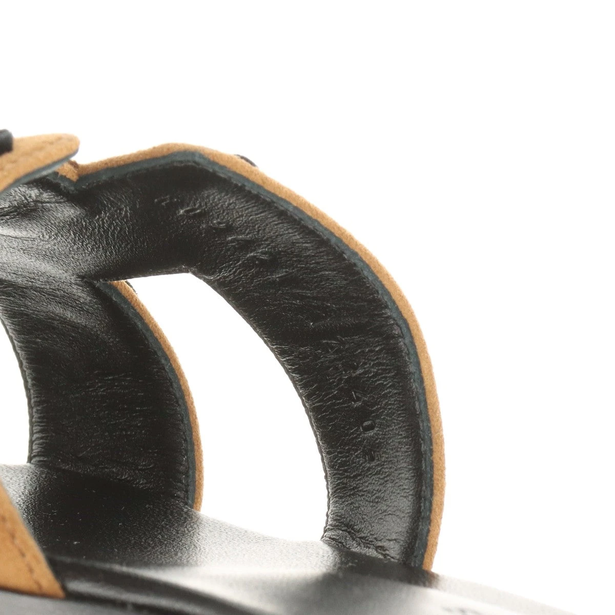 最終セール⭐︎エルメス オラン リーフ スエード フラットサンダル