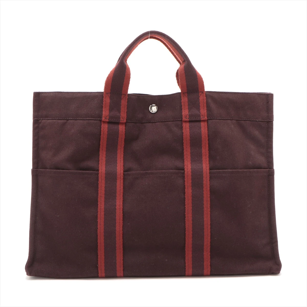 エルメス フールトゥMM キャンバス ボルドー シルバー金具 A3235560 