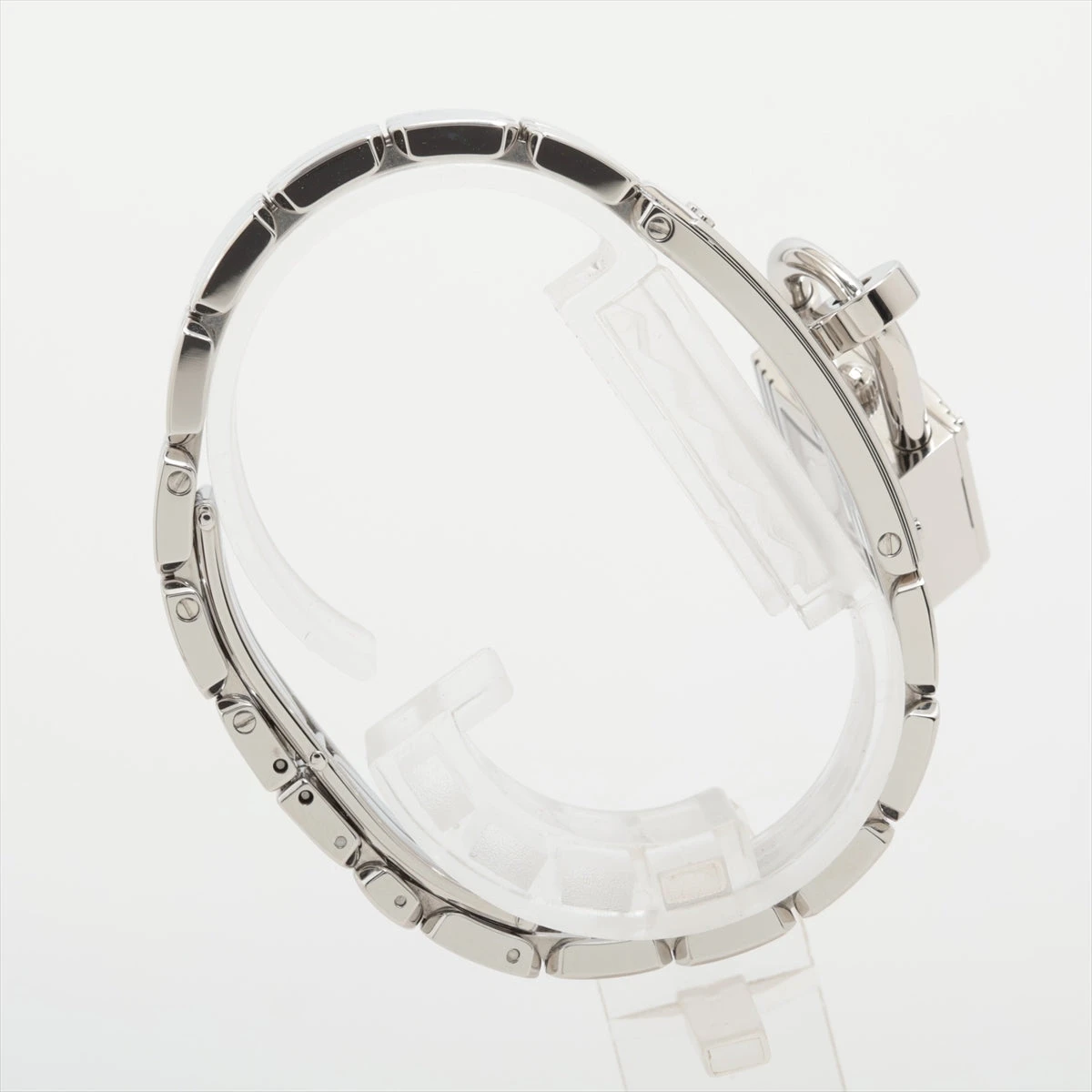 【中古】HERMES エルメス　レディース腕時計“ケリーウォッチ”　 白文字盤 エルメス HERMES ケリーウォッチミニ KE4.130 ホワイト SS クオーツ