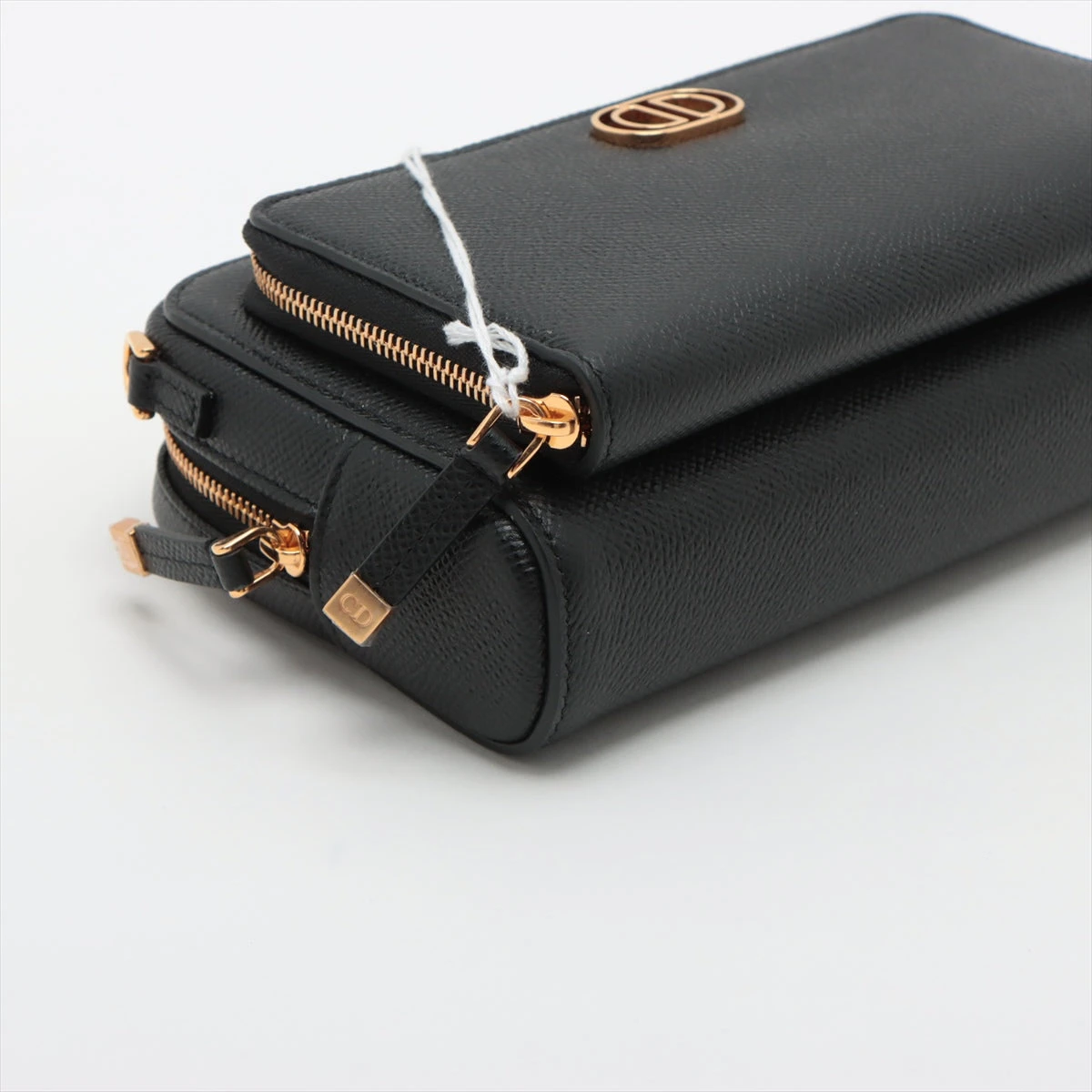 クリスチャンディオール カロダブルポーチ レザー 2WAY