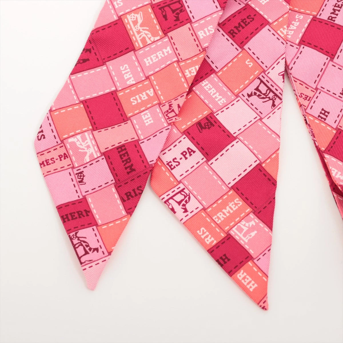 エルメス ツイリー ボルデュックチェック ツイリー シルク