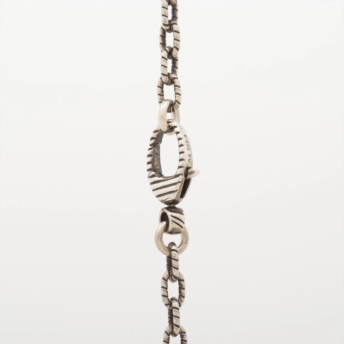 A05極美品GUCCI ネックレス アラベスク 鎖 チェーン 燻 シルバー925