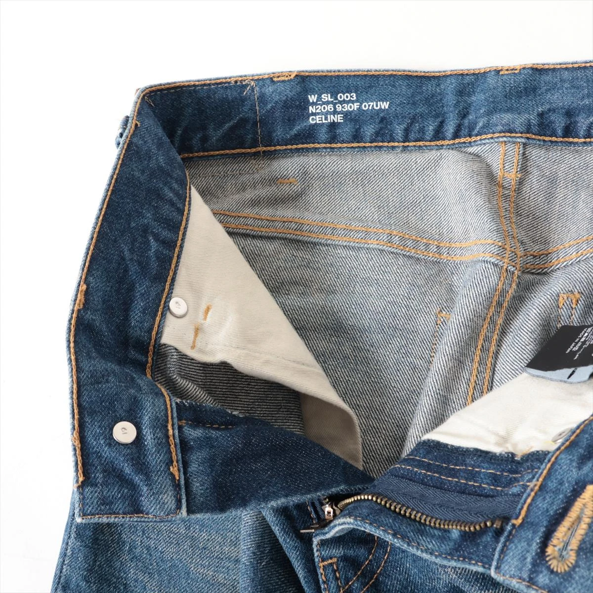 セリーヌ コットン デニムパンツ 24 レディース ブルー N206 930F 07UW 