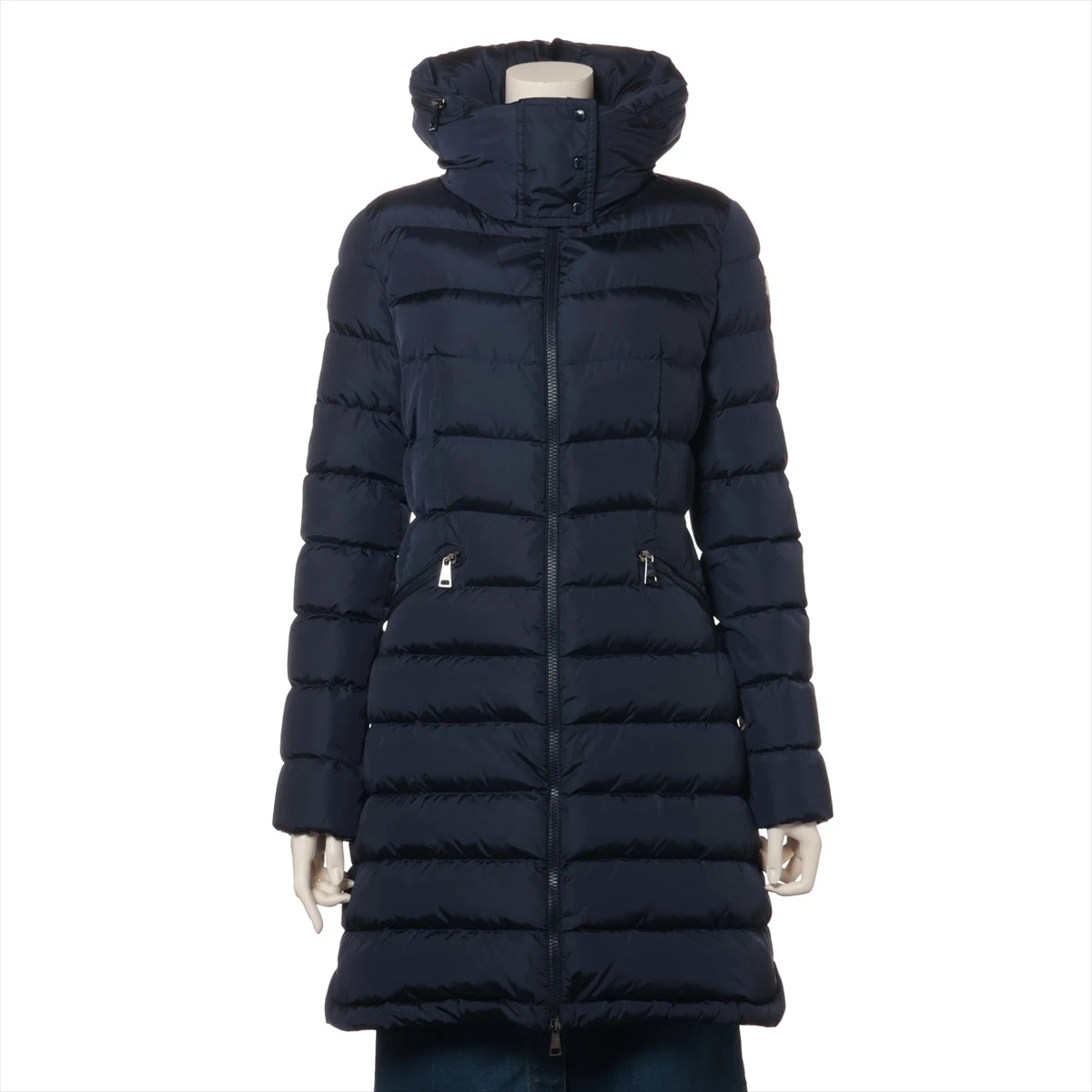 MONCLER モンクレール ダウンコート フラメッテ ネイビー サイズ0 美品】MONCLER モンクレール FLAMMETTE フラメッテ ダウン 0