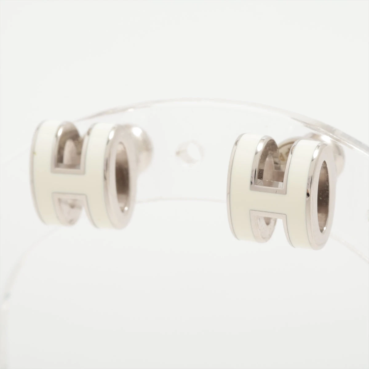 ポップH ミニ ピアス ブラン ホワイト 白[H608002F 49] Pop H