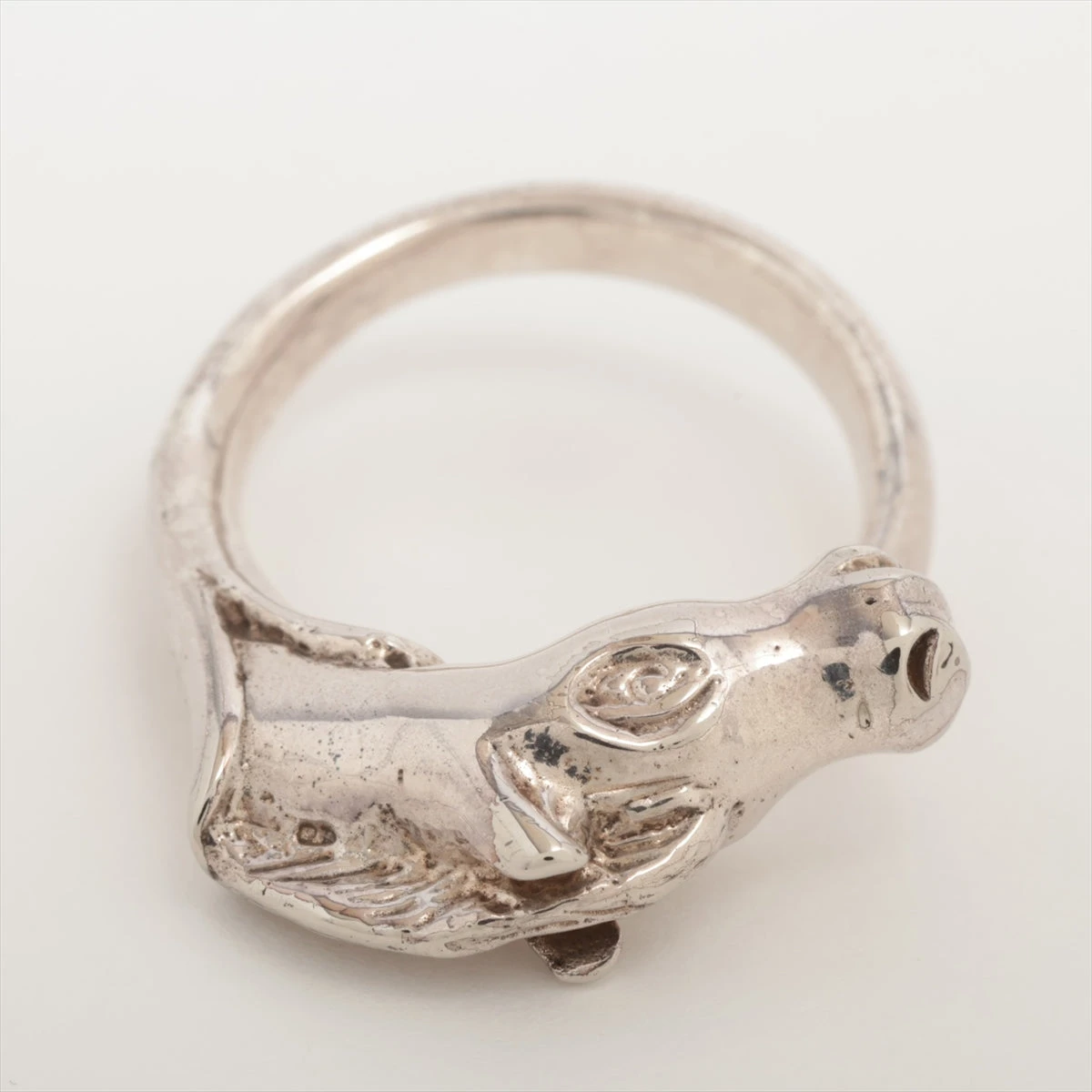 エルメス シュバルホース リング GP シルバー A3247420｜中古ブランド