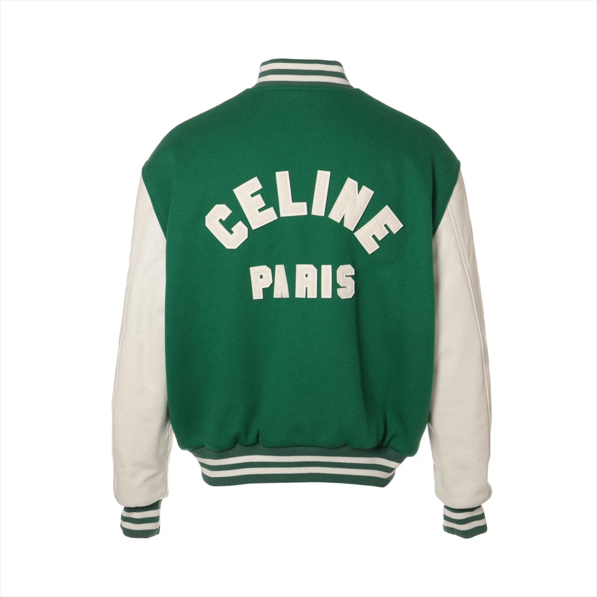一日限定価格セリーヌ　21ss スタジャン　グリーン　46　エディ期 CELINE セリーヌ by Hedi Slimane ジャクソン テディ ジャケット