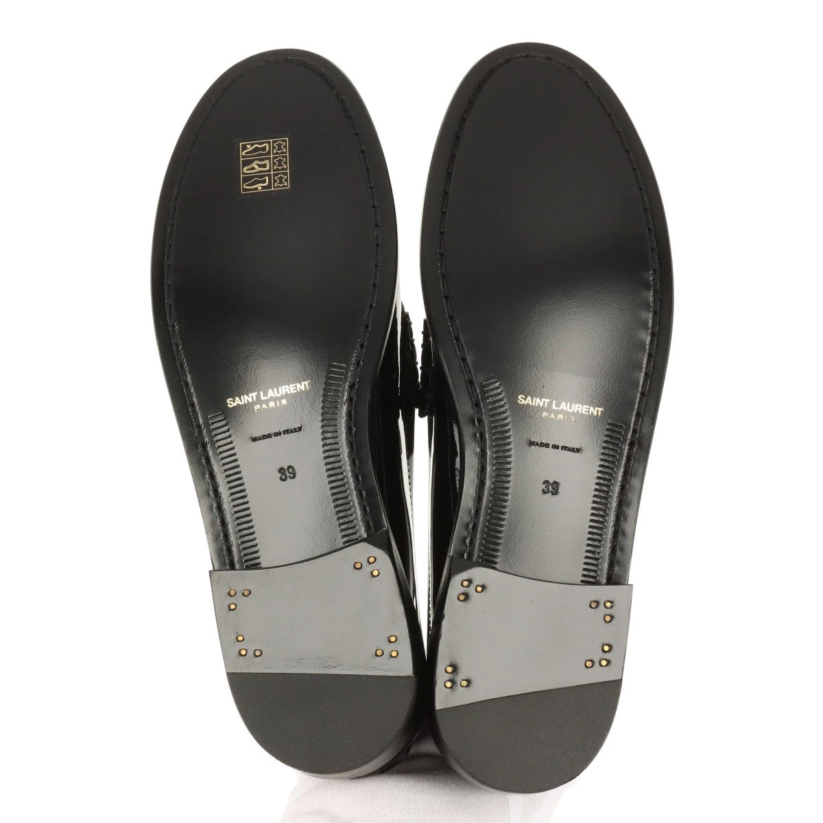 サンローラン　ペニーローファー　パテントレザー SAINT LAURENT - 未使用 サンローラン パリ SAINT LAURENT PARIS