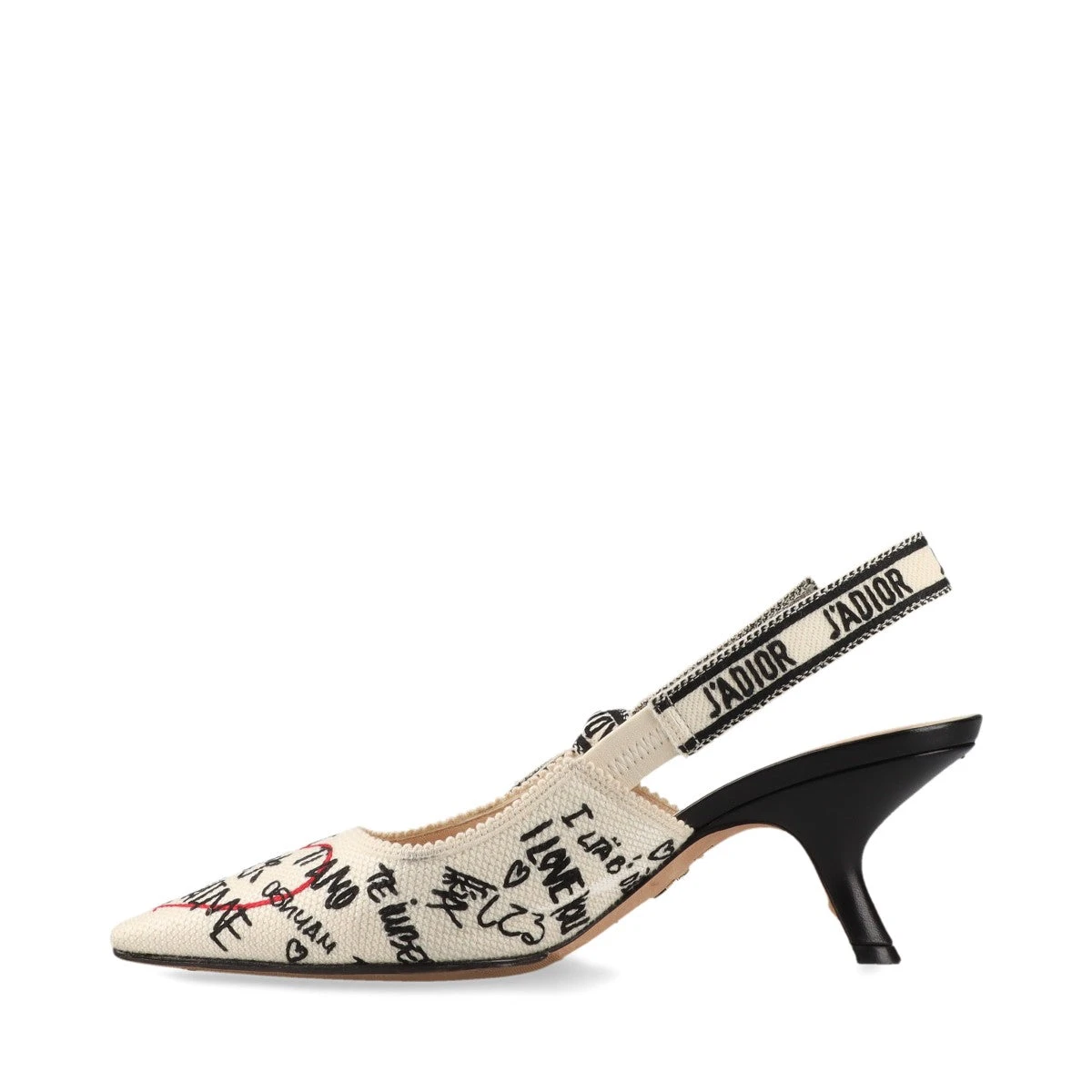 【超美品】J'Adior スリングバックパンプス 37 9998 クリスチャンディオール J'ADIOR ロゴ パテント スリング