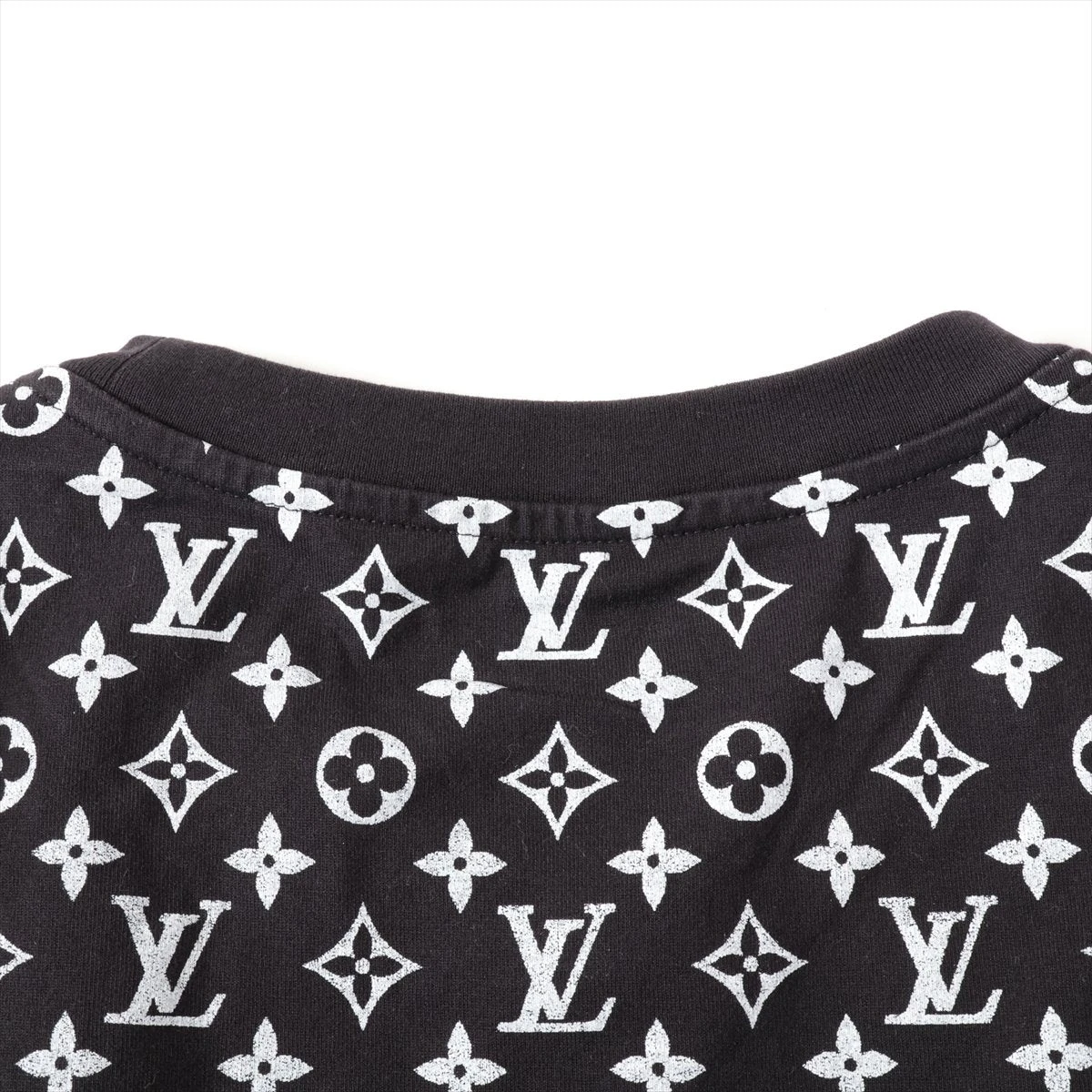 ヴィトン 24SS コットン Tシャツ XXL メンズ ブラック RM241Q 