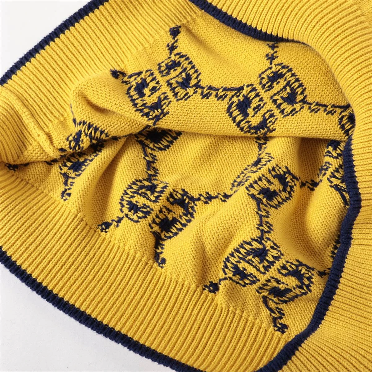 グッチ GGスター コットン ニットジャケット Sメンズ ブラック