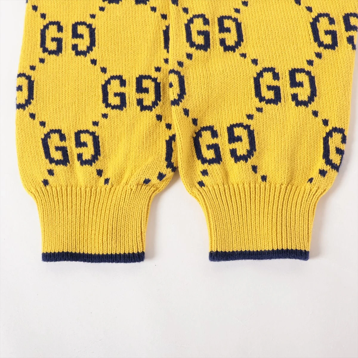 グッチ GG コットン ニット XL メンズ イエロー 694767 A3252057