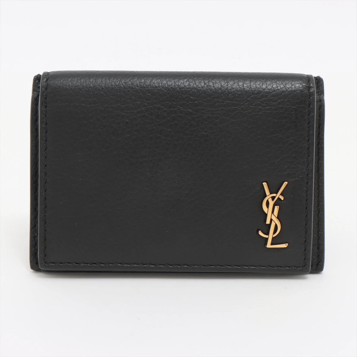 YSL ブラック レザー カードケース